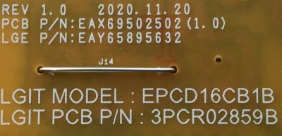 FUENTE DE PODER PARA TV LG / NUMERO DE PARTE EAY65895632 / 65895632 / EPCD16CB1B / 3PCR02859B / LGP6065T-21U1 / EAX69502502(1.0) / PANEL NC600TQG / JE601R3HD57 / MODELOS 60UQ8000PSB / 65UP7670PUC / 65UQ8000AUB / 65UQ7070ZUE / 65UQ8000AUB / 65UQ7050ZUD - Imagen 5